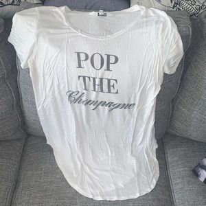 “Pop the Champagne” Scoop-neck Tee